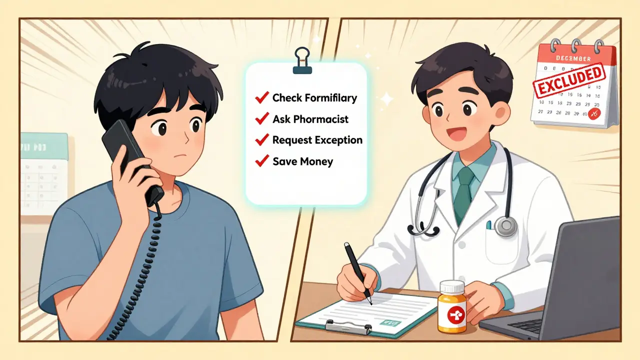 A patient and doctor work together to get a prescription exception with pharmacist support.