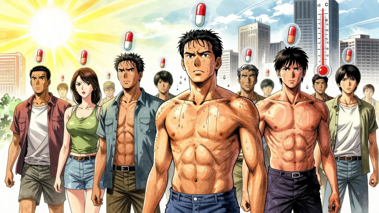 Medications That Cause Decreased Sweating and Heat Intolerance